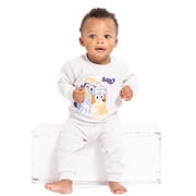 Bluey Baby Boys or Girls Crewneck Sweatshirt and Joggers Set, 2-Piece, Sizes 0/3M-24M