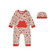 thumbnail image 1 of Bluey Baby Unisex Valentine All Over Printed Coverall and Hat, Sizes 0-24M, 1 of 6