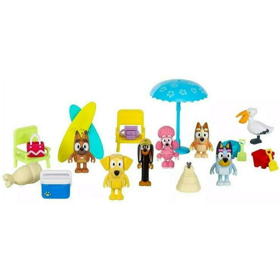 Bluey Beach Multipack Playset