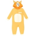 thumbnail image 1 of Bluey Big Kids' Boy or Girl Cosplay Hooded Coverall Bingo Orange, 1 of 9
