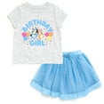 thumbnail image 1 of Bluey Bingo Birthday T-Shirt and Tutu Tulle Skirt Outfit Set Toddler to Big Kid, 1 of 5