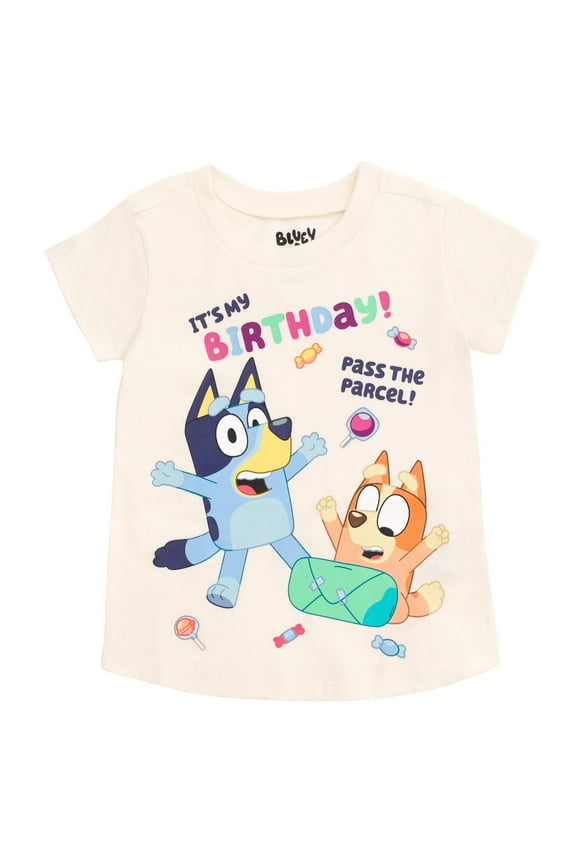 Bingo Birthday Toddler Girls T-Shirt White / 5T