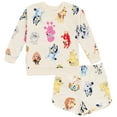 thumbnail image 1 of Bluey Bingo Chloe Little Girls French Terry Sweatshirt and Shorts Infant to Big Kid, 1 of 5