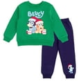 thumbnail image 1 of Bluey Bingo Christmas Fleece Sweatshirt and Jogger Pants Outfit Set Toddler to Big Kid, 1 of 5