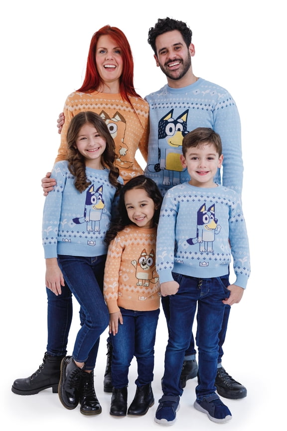Bingo Christmas Little Girls Cotton Gauze Long Sleeve Sweater Orange 6