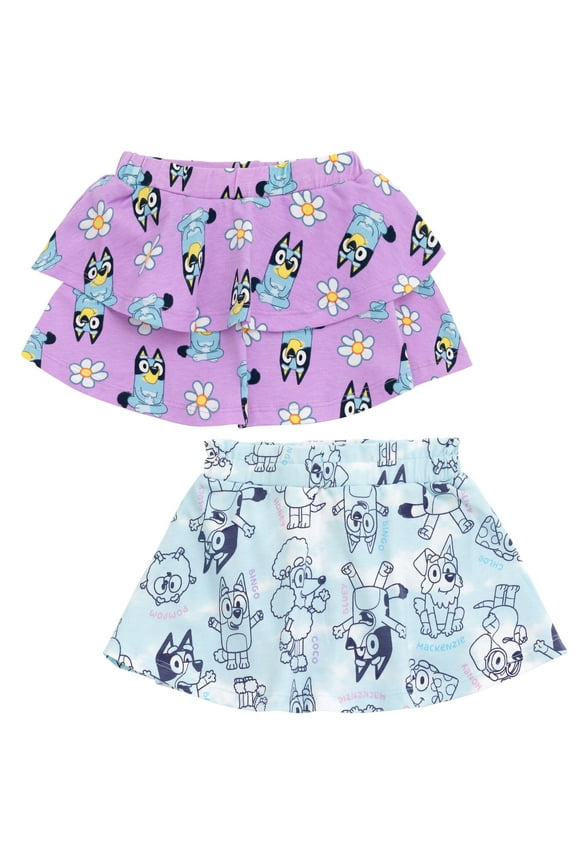 Bingo Coco Floral Infant Baby Girls 2 Pack Skorts Infant to Big Kid