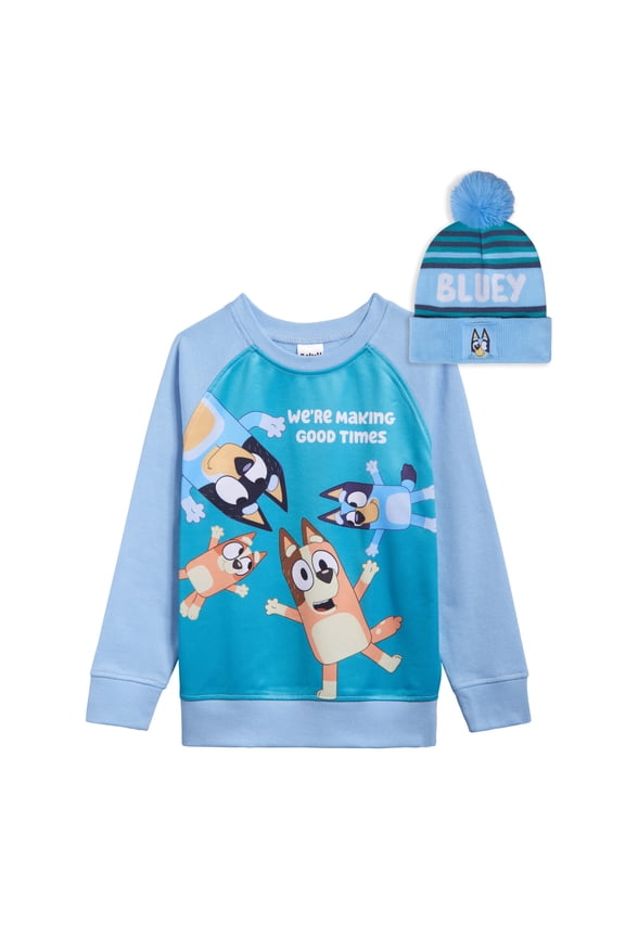 Bingo Dad Fleece Sweatshirt and Cotton Gauze Hat Toddler to Little Kid