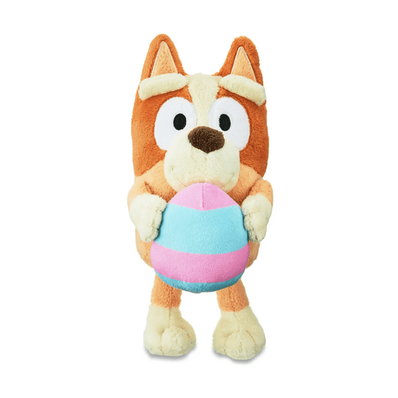 Bluey Bingo Egg Clip-On Plush 6" Easter 2025 Bingo Plush Hanger (Holding Egg)