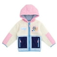 thumbnail image 1 of Bluey Bingo Faux Shearling Zip Up Jacket Colorblock Toddler to Big Kid, 1 of 4