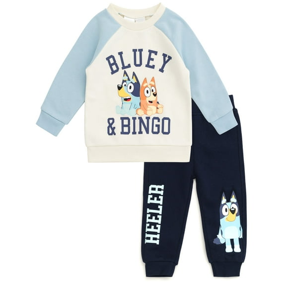 Bluey Bingo Fleece Sweatshirt and Jogger Pants Set Toddler to Little Kid