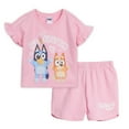 thumbnail image 1 of Bluey Bingo French Terry T-Shirt and Shorts Outfit Set Toddler to Big Kid, 1 of 5