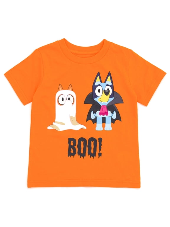 Toddler Boy or Girl Short Sleeve Graphic T-Shirt Orange Bingo