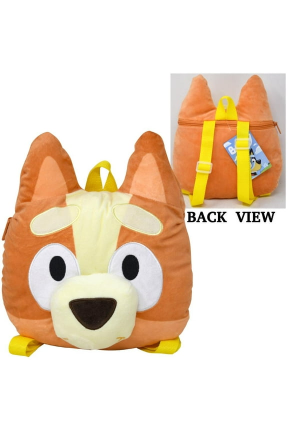 Bingo Head Shaped Plush Backpack 10x13"