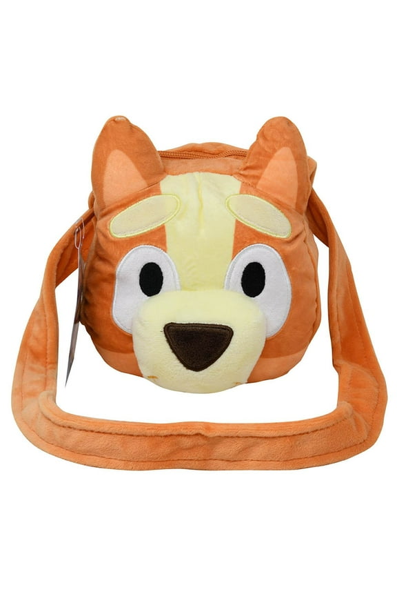 & Bingo Head Shaped Plush Shoulder bag Cross body with Hangtag