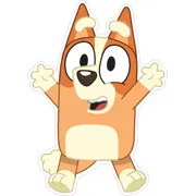 Bluey Bingo Heeler Dog Sticker Window Decal Phone Decal Water Bottle Stickers Car Decals, Laptop Sticker