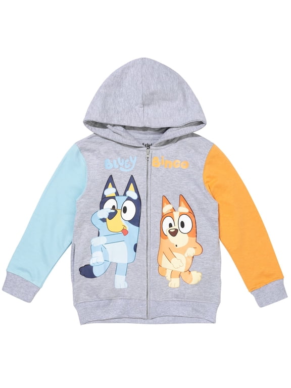 Little Boys' Fleece Zip-Up Hoodie Bingo Grey