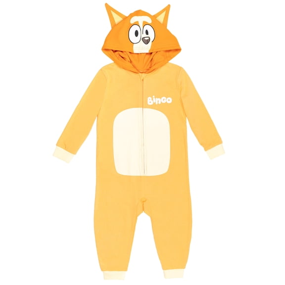 Bluey Bingo Little Boys Zip Up Cosplay Coverall Toddler to Big Kid