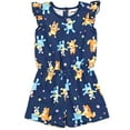 thumbnail image 1 of Bluey Bingo Little Girls French Terry Romper 7-8, 1 of 5
