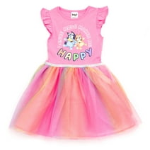 Bluey Bingo Little Girls Tulle Dress Toddler to Big Kid