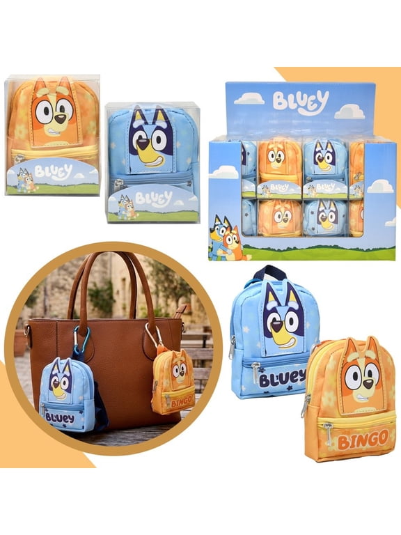 Bluey & Bingo Micro Mini PU Backpack Individually Boxed in PDQ( 2 Piece Only)