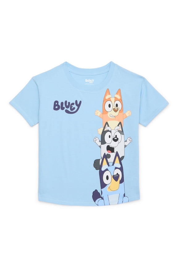 Bingo & Muffin Girls Graphic Short Sleeve T-Shirt, Sizes 4-12