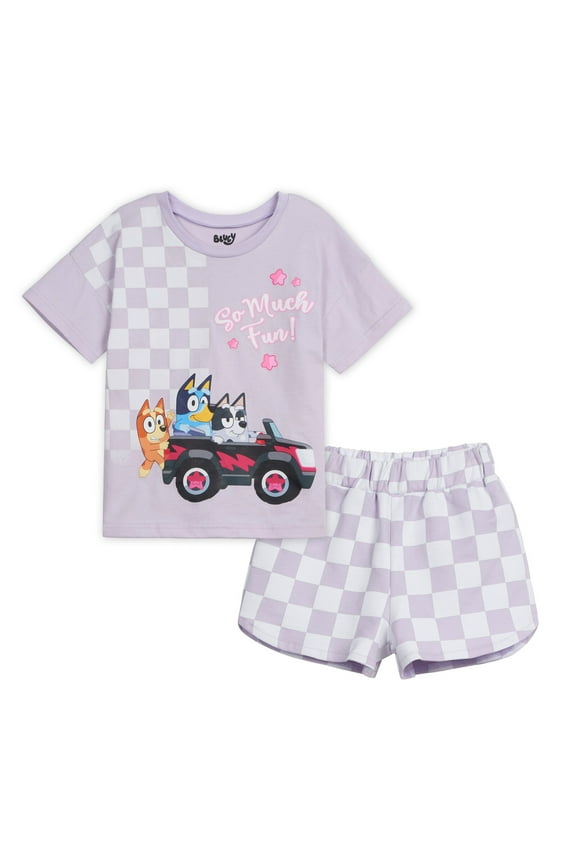 Bingo Muffin T-Shirt and French Terry Shorts Outfit Set Toddler to Big Kid