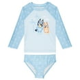 thumbnail image 1 of Bluey Bingo Raglan Rash Guard and Bikini Bottom UPF 50+ Swim Set Toddler to Big Kid, 1 of 5