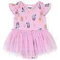 thumbnail image 1 of Bluey Bingo Ruffle Mesh Bodysuit Dress Newborn to Infant, 1 of 3