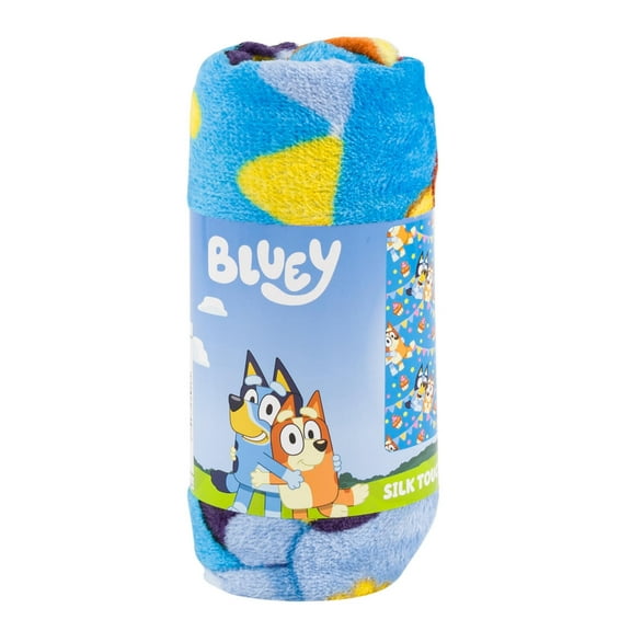 Bluey Bingo Soft Silky Fleece Throw 40"x50" Kids Blanket "Party Pups"