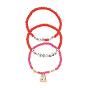 Bluey Bingo "This is Trifficult" Stretch Bracelet Set, 3pc