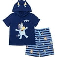 thumbnail image 1 of Bluey Bingo Toddler Boys Cosplay T-Shirt and Mesh Shorts Outfit Set Toddler to Little Kid, 1 of 5