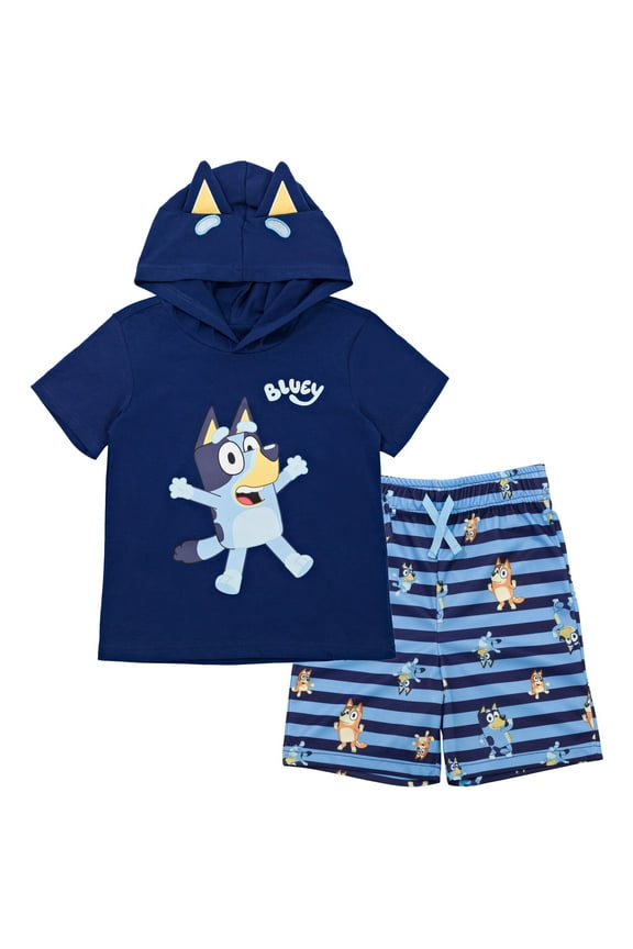 Bingo Toddler Boys Cosplay T-Shirt and Mesh Shorts Outfit Set Toddler to Little Kid