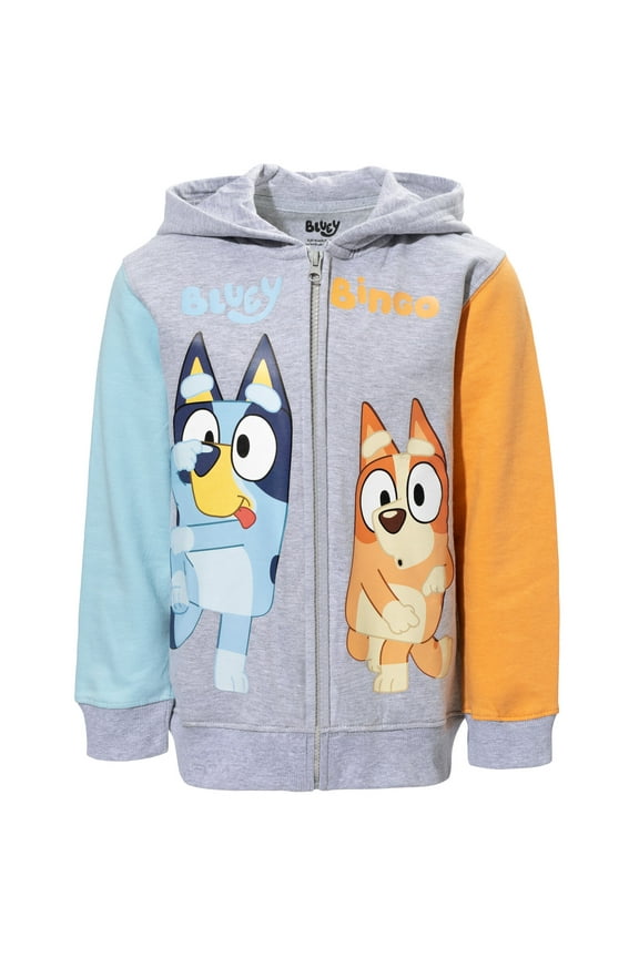 Bingo Toddler Boys Fleece Zip Up Hoodie Toddler to Big Kid