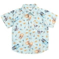 thumbnail image 1 of Bluey Bingo Toddler Boys Hawaiian Button Down Dress Shirt, 1 of 5