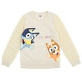 thumbnail image 1 of Bluey Bingo Toddler Girls Fleece Fur Sweatshirt White 5T, 1 of 5