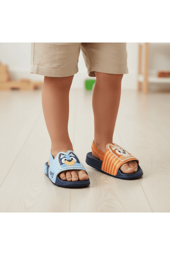 & Bingo Toddler Kids Slip On Slides Sandals Size 5T Lightweight EVA