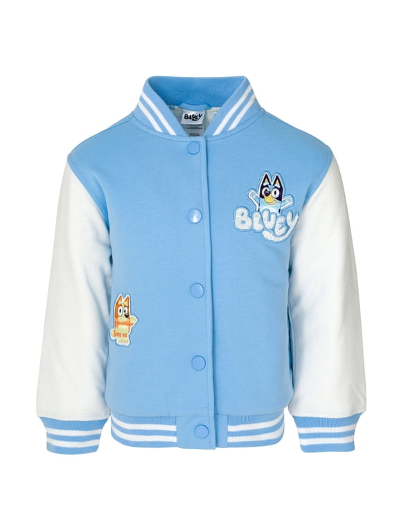 Side Pockets Front Buttons Varsity Bomber Outerwear Jacket (Boy's)