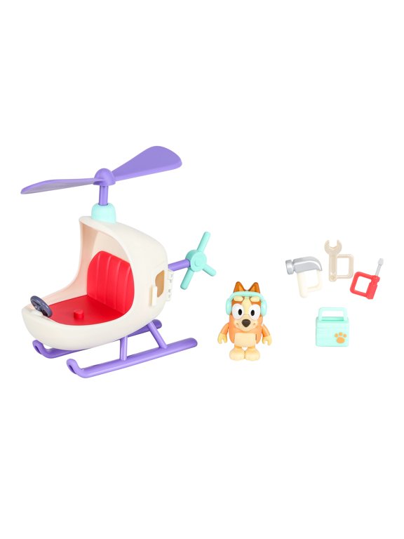, Bingo's Helicopter with 2.5 inch Bingo Figure and Tool Accessories, Ages 3+, Toddler Toys