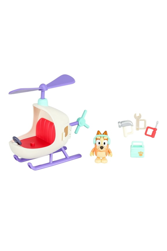 , Bingo's Helicopter with 2.5 inch Bingo Figure and Tool Accessories, Ages 3+, Toddler Toys