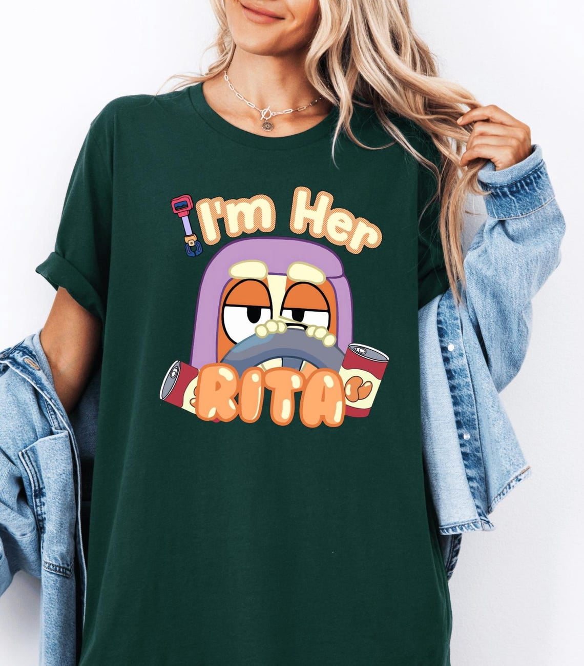 Bluey Blue Grannies Shirt, Cute Rita Shirt, Blue Dog Grannies Rita ...