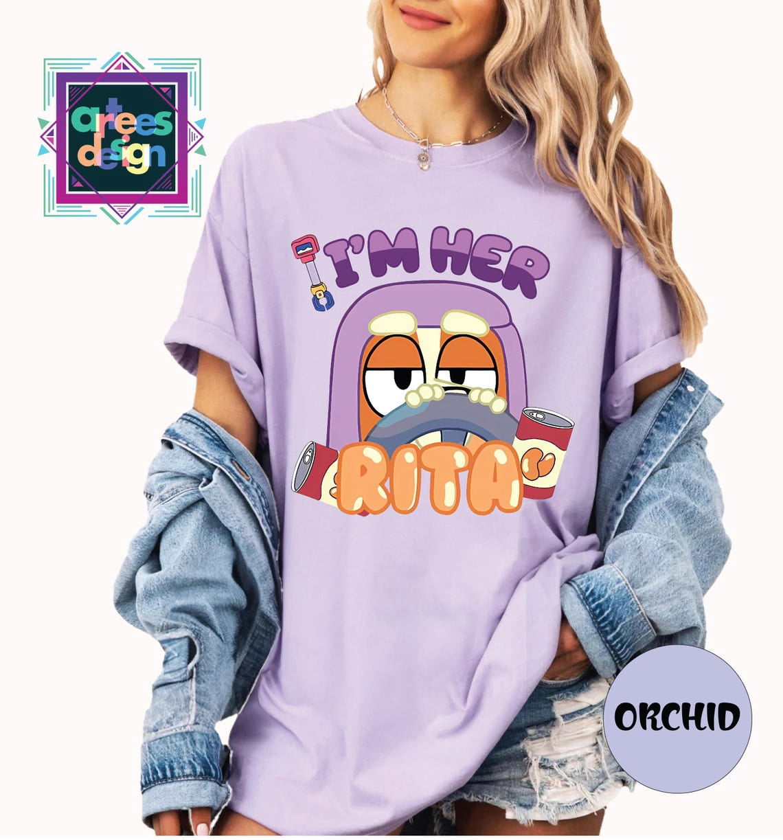 Bluey Blue Grannies Shirt Cute Rita Shirt Blue Dog Grannies Rita Shirt ...