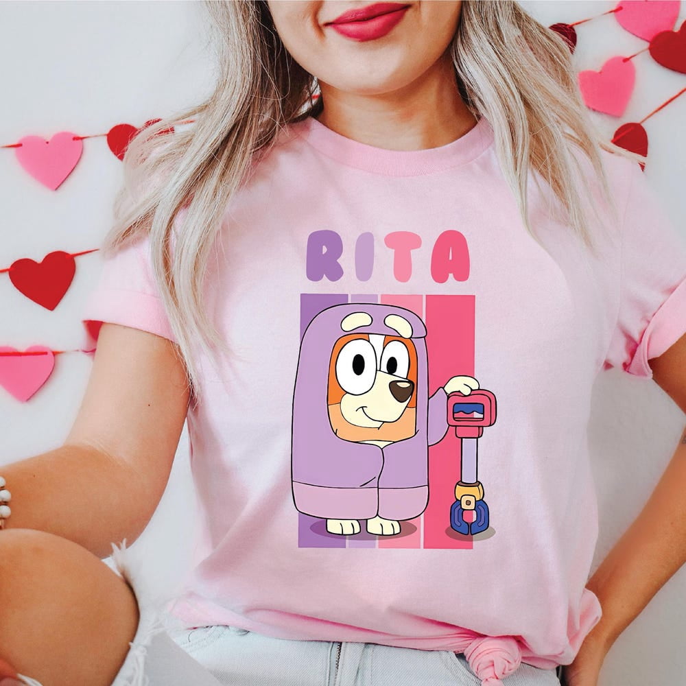 Bluey Blue Grannies Shirt Cute Rita Shirt Blue Dog Grannies Shirt Blue ...
