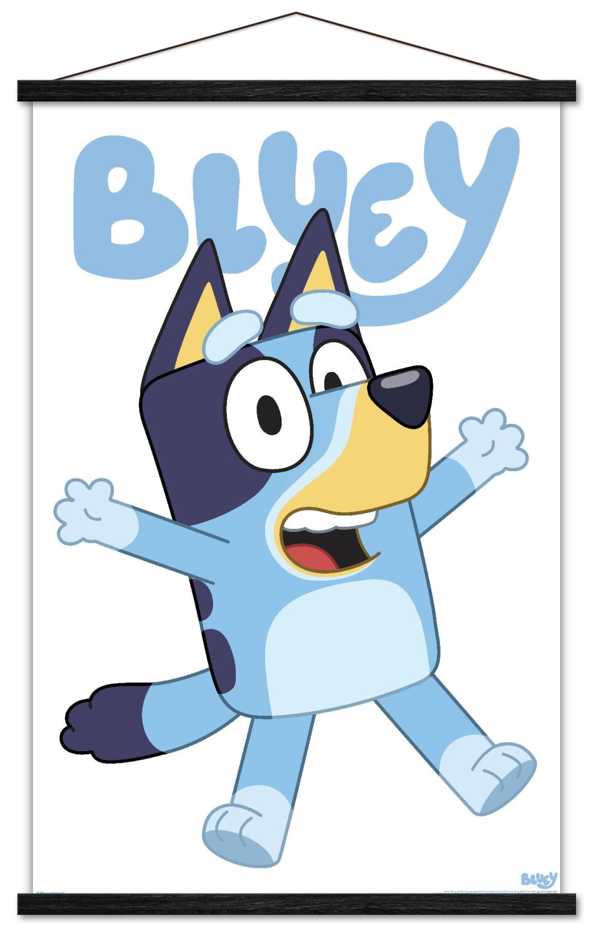 Bluey - Bluey Feature Series Wall Poster with Magnetic Frame, 22.375