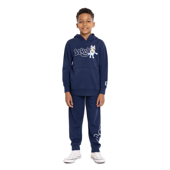 Bluey Boy's Graphic Hoodie with Matching Jogger Pant, 2 Piece Set, Sizes 4-12