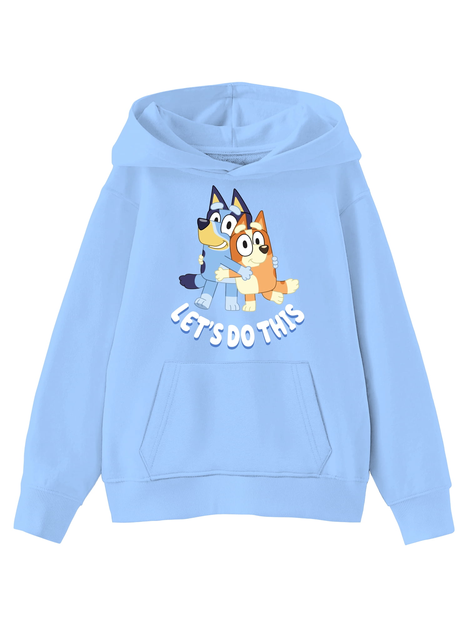 Bluey Kids Graphic Fleece Hoodie, Friends for Life, Sizes 4-18