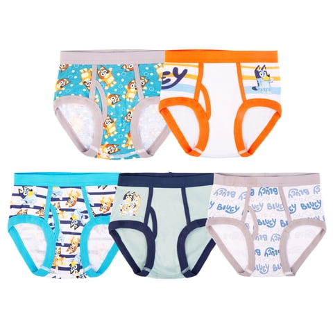 Boys Cotton Brief Character Underwear, 5-Pack, Size 4-6