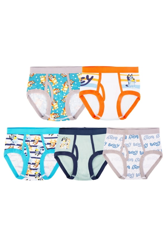 Boys Cotton Brief Character Underwear, 5-Pack, Size 4-6