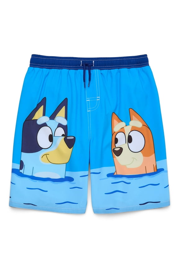 Boys’ Graphic Swim Trunks with UPF 50+, Sizes 4-12