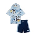thumbnail image 1 of Bluey Boys Hooded Cosplay Tee and Shorts Set, 2-Piece, Sizes 4-8, 1 of 3