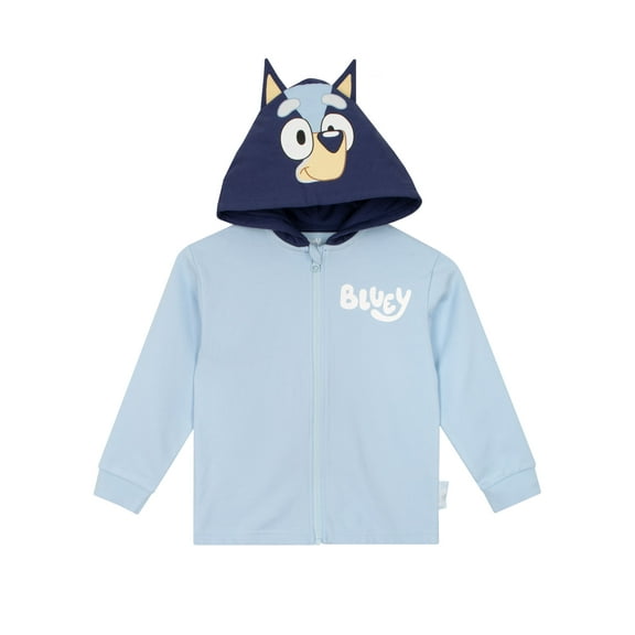Bluey Boys Hoodie Blue Sizes 2T-8